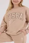 4-15 Yaş Lisanslı Us Polo Assn Kız Çocuk Takım-Latte