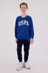 4-15 Yaş Lisanslı Us Polo Assn Erkek Çocuk Takım-Saks