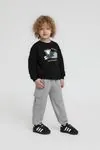 1-5 Yaş Look Leon Animal Erkek Çocuk Takım-Siyah