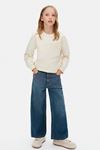 8-14 Yaş Flower Elite Kız Çocuk Sweat-Krem