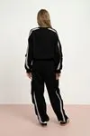 9-15 Yaş Uniwear Luna Kız Çocuk Takım-Siyah