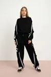 9-15 Yaş Uniwear Luna Kız Çocuk Takım-Siyah