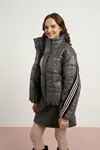 9-15 Yaş Northlight Premium Kız Çocuk Dolgulu Mont-Antrasit