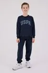4-15 Yaş Lisanslı Us Polo Assn Erkek Çocuk Takım-Lacivert