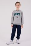 4-15 Yaş Lisanslı Us Polo Assn Erkek Çocuk Takım-Uzay Grisi