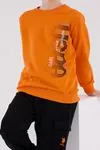 4-15 Yaş Lisanslı Us Polo Assn Erkek Çocuk Takım-Oranj