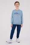 4-15 Yaş Lisanslı Us Polo Assn Erkek Çocuk Takım-Mavi