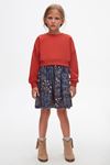 4-8 Yaş Wintage Premium Kız Çocuk Sweat Elbise-