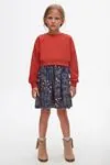 4-8 Yaş Wintage Premium Kız Çocuk Sweat Elbise-