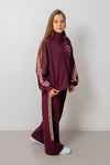 9-15 Yaş Design Limitless Line Kız Çocuk Takım-Mor