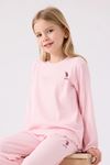 4-15 Yaş Lisanslı Us Polo Assn Kız Çocuk Takım-Pembe