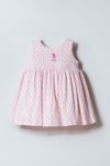 6-36 Ay Lisanslı Us Polo Assn Kız Bebek Elbise-Pembe