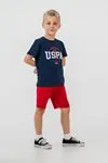 4-15 Yaş Lisanslı Us Polo Assn Erkek Çocuk Takım-İndigo