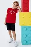 4-15 Yaş Lisanslı Us Polo Assn Erkek Çocuk Takım-Kırmızı