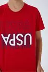 4-15 Yaş Lisanslı Us Polo Assn Erkek Çocuk Takım-Kırmızı