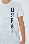4-15 Yaş Lisanslı Us Polo Assn Erkek Çocuk Takım-Ekru