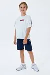 4-15 Yaş Lisanslı Us Polo Assn Erkek Çocuk Takım-Ekru