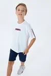 4-15 Yaş Lisanslı Us Polo Assn Erkek Çocuk Takım-Ekru