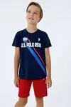 4-15 Yaş Lisanslı Us Polo Assn Erkek Çocuk Takım-Lacivert
