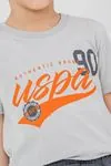4-15 Yaş Lisanslı Us Polo Assn Erkek Çocuk Takım-Uzay Grisi