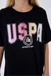 4-15 Yaş Lisanslı Us Polo Assn Kız Çocuk Takım-Siyah