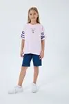 4-15 Yaş Lisanslı Us Polo Assn Kız Çocuk Takım-Lila