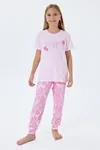 4-15 Yaş Lisanslı Us Polo Assn Kız Çocuk Takım-Pembe
