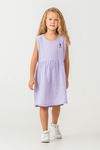 4-9 Yaş Lisanslı Us Polo Assn Kız Çocuk Elbise-Lila
