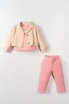 1-4 Yaş Mia Deluxe Kız Çocuk 3'Lü Takım-Pembe