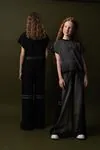 9-15 Yaş Black Butterfly Kız Çocuk Takım-Siyah