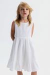 4-8 Yaş Angel Mia Kız Çocuk Elbise-Ekru