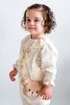 6-18 Aylık Leyla Kız Bebek 3'Lü Takım-Latte