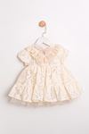 9-24 Aylık ELeni Funny Kız Bebek Elbise-Latte