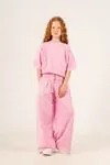 9-15 Yaş London Street Kız Çocuk Takım-Şeker Pembe