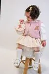 6-18 Aylık Pink Love Çantalı 4'Lü Kız Bebek Takım-Pembe