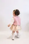6-18 Aylık Pink Love Çantalı 4'Lü Kız Bebek Takım-Pembe