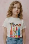 4-8 Yaş Friends Colorce Kız Çocuk T-Shirt-Ekru