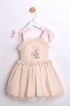 2-5 Yaş Magic Dream Kız Çocuk Elbise-Latte