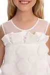 3-7 Yaş Guetase Drees Kız Çocuk Elbise-Ekru
