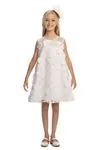 3-7 Yaş Guetase Drees Kız Çocuk Elbise-Ekru