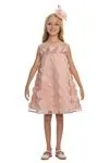 3-7 Yaş Guetase Drees Kız Çocuk Elbise-Pudra