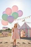3-7 Yaş Guetase Drees Kız Çocuk Elbise-Pudra