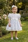 6-24 Aylık Garden Love Kız Bebek Elbise-Bebe Mavisi