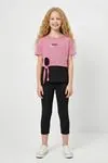 10-13 Yaş Sportive Girls Cooles Kız Çocuk 3'Lü Takım-Pembe