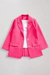 9-14 Yaş Magnolia Kız Çocuk Blazer Ceket-Fuşya
