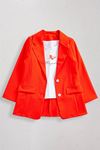9-14 Yaş Magnolia Kız Çocuk Blazer Ceket-Oranj