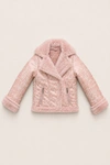 8-14 Yaş Luxe Glimmer Kız Çocuk Mont-Şeker Pembe