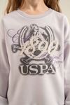 4-14 Yaş Lisanslı Us Polo Assn Kız Çocuk Takım-Lila