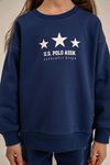 4-14 Yaş Lisanslı Us Polo Assn Kız Çocuk Takım-Lacivert