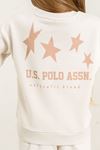 4-14 Yaş Lisanslı Us Polo Assn Kız Çocuk Takım-Latte